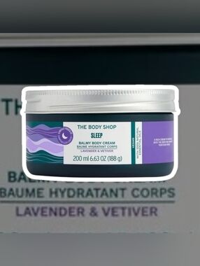 (NWT) The Body Shop® SLEEP Balmy Body Cream - Lavender & Vetiver (200 ml)